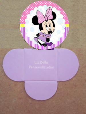 Forminhas para doce minnie lilás 100 unidades