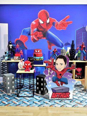 Display de chão caricatura aniversário homem aranha