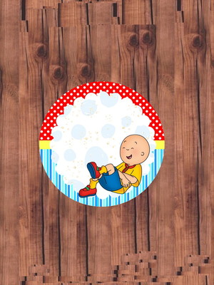 Topper para doces caillou 50 unidades