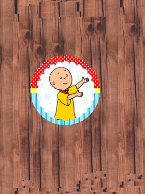 Topper para doces caillou 50 unidades
