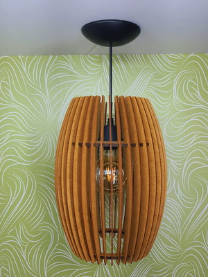 Lustre pendente sala de estar rústico decorativo 36cm