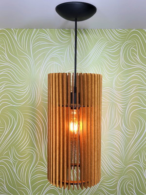 Lustre pendente sala de estar rústico decorativo 36cm