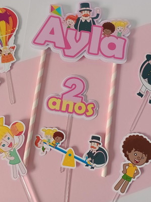 Topo de bolo/cake topper mundo bita
