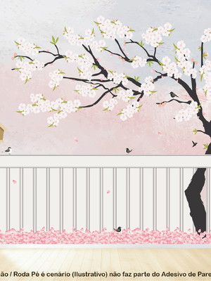 Papel de parede quarto bebê menina ( m²)