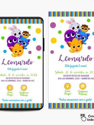 Convite interativo bolofofos
