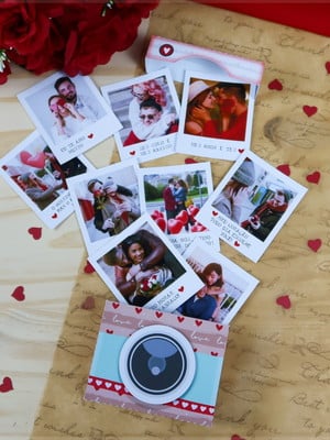 Caixa polaroid dia dos namorados