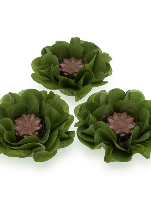 100 forminhas para doces camélia – verde pistache
