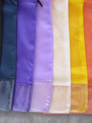 Sacos para sapatos com visor em tnt 15x35 cm 10 pçs