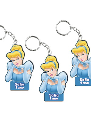 Chaveiro de lembrança cinderela personalizado