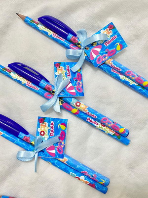 Kit lapis e caneta
