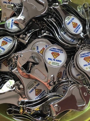 Chaveiro metal 3 em 1 personalizado dia dos pais