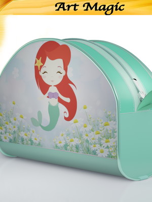 Necessaire pequena sereia ariel cute 1 16cmx10cm