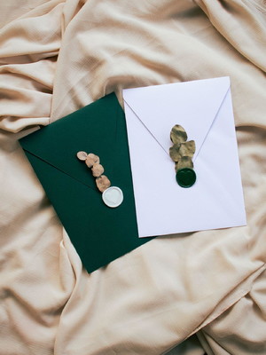 Convite de casamento envelope