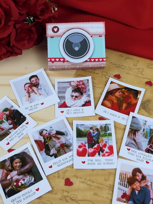 Fotos polaroid com caixinha