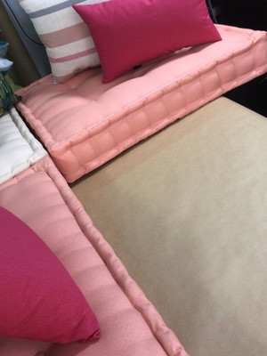 Assento futon almofada turco para banco sob medida