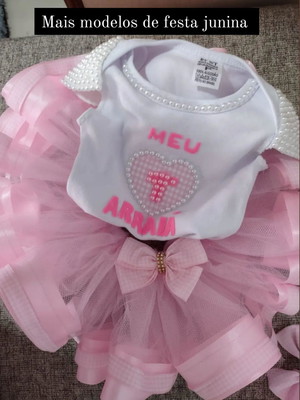 Kit festa junina com saia de tule