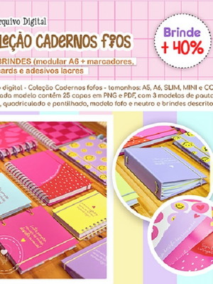 Arquivo digital # combo cadernos