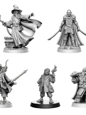 Miniaturas senhor dos anéis (rnestudio) rpg em resina