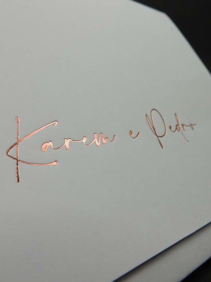 Envelope para convite de casamento