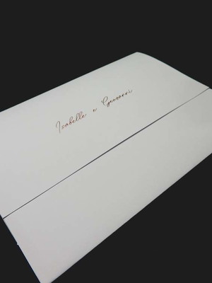 Envelope para convite de casamento