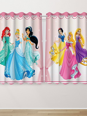 Cortina decorativa infantil princesas