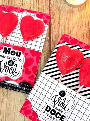 Pirulito personalizado brinde mimo cliente