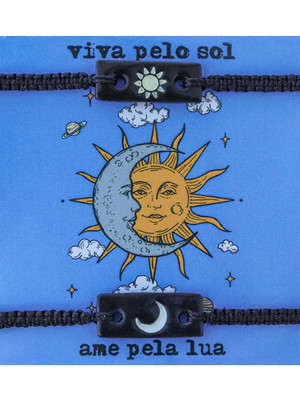Pulseira casal sol e lua - pulseira namorados