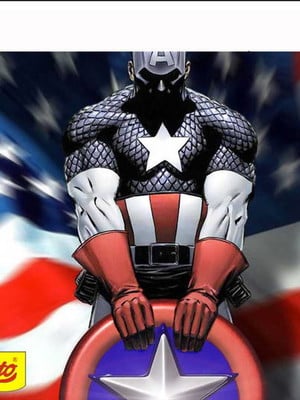 Rótulo para batom capitão america