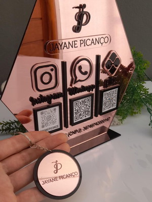 Placa qr code personalizada