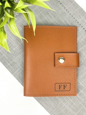 Porta passaporte caramelo personalizado