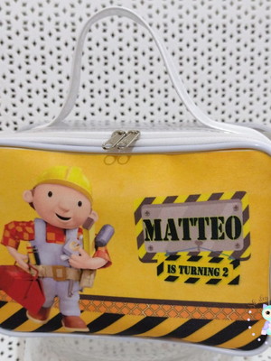 Maleta bob o construtor com transparência