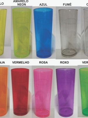 Copo long drink liso para personalizar 330 ml