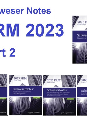 Frm 2023 part 2 schweser notes financial risk manager 2023