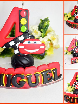 Vela personalizada carros