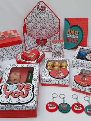 Kit dia dos namorados + brindes. 202394