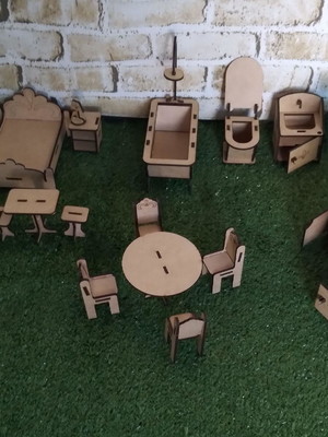 Kit móveis médio mdf 3mm cru