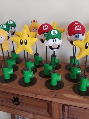 Centro de mesa mario bros
