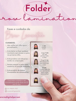 Fases e cuidados da brow lamination