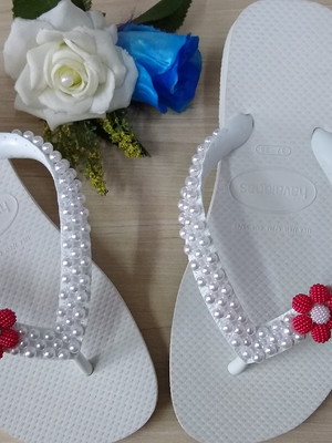 Havaiana top pérolas