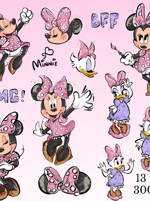 Kit digital minnie e margarida png 003 compre 1 leve 2