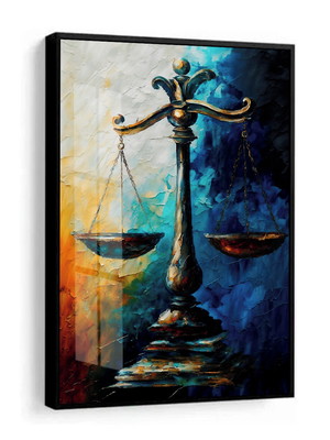 1 quadro balança da justiça advogado direito advocacia