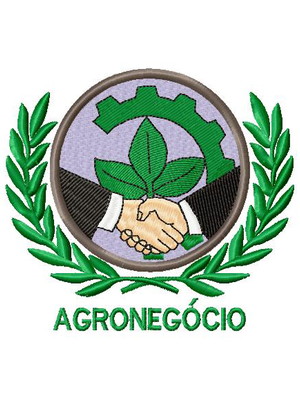 Matriz de bordado logo profissão agronegocio