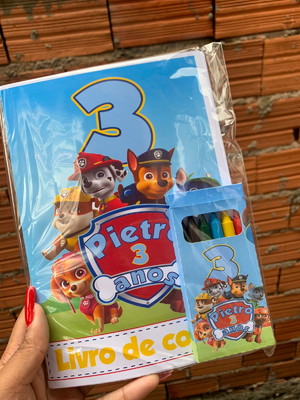 Livrinho de colorir com giz