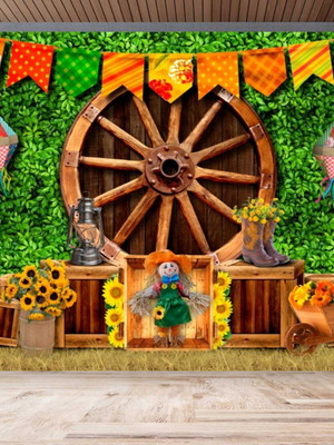 Painel sublimado 2,00×2,90 m festa junina