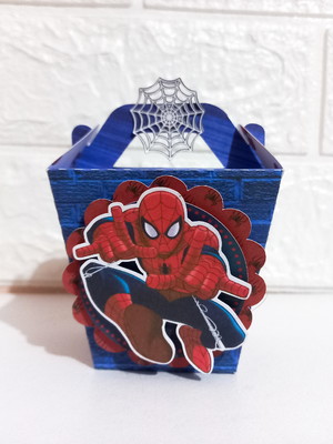 Caixa sushi com alça homem aranha
