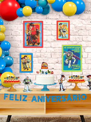Kit festa fácil toy story disney decora aniversário 309020