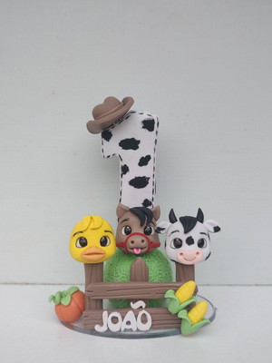 Vela personalizada fazendinha