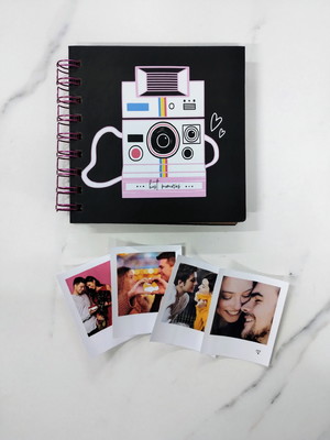 Scrapbook + 4 polaróides personalizado