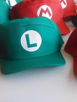 Boné infantil mario bros