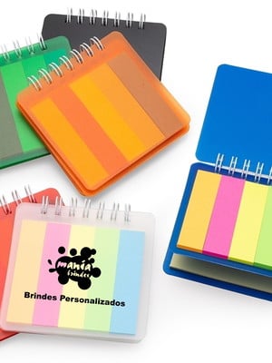 100 blocos de anotações personalizados com autoadesivos